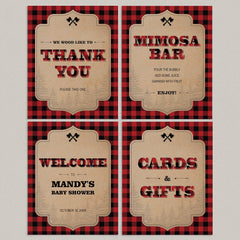 Lumberjack Party Decor Package Printable by LittleSizzle
