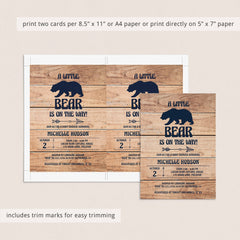 Mama bear baby shower invites by LittleSizzle