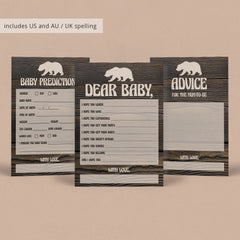 Instant download bear baby shower activities by LittleSizzle