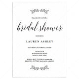 Rustic Wedding Shower Invitation Template by LittleSizzle
