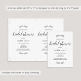 Simple bridal shower invitation by LittleSizzle