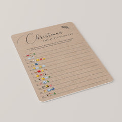 Kraft Christmas Game Emoji Pictionary Printable