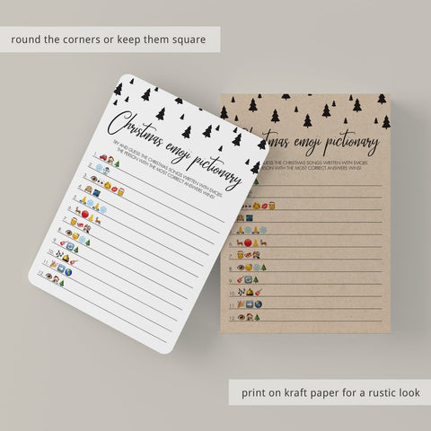 Guess The Christmas Song Emoji Game Printable | Instant download ...