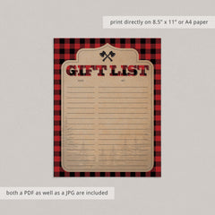 Lumberjack Party Decor Supplies Package
