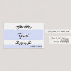 Kraft paper name cards template by LittleSizzle
