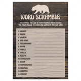 Baby word scramble game for bear baby shower by LittleSizzle