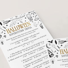 Witchy Halloween Party Games Printable