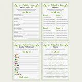 Fillable and Printable Games for Saint Patricks Day by LittleSizzle