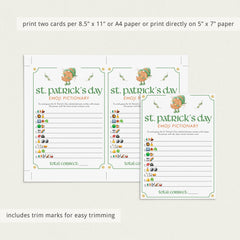 Saint Patricks Day Emojis Game with Answers Printable
