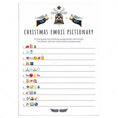 Printable Christmas Pictionary Game Digital Download by LittleSizzle