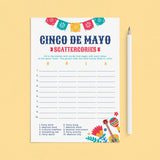 Cinco de Mayo Scattergories Digital Download by LittleSizzle