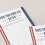 Memorial Day Game Printable Scattergories