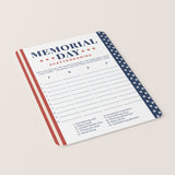 Memorial Day Game Printable Scattergories