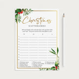 Christmas Scattergories Printable by LittleSizzle