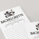 Skull Bachelorette Party Game Scattergories Printable