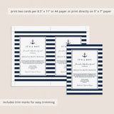 Boy baby shower long distance invite template by LittleSizzle