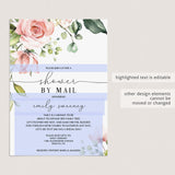 Editable long distance shower by mail invitation by LittleSizzle