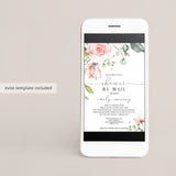 Watercolor floral shower by mail invitation by LittleSizzle