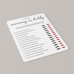 She said he said baby shower game calligraphy font by LittleSizzle