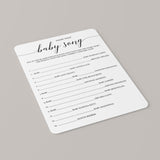Name that song baby shower game printable by LittleSizzle