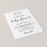 Virtual baby shower invite editable pdf template by LittleSizzle