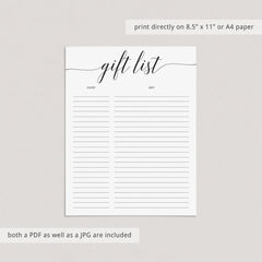 Classy Baby Shower Supplies Printables