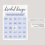 Create your onw bridal bingo cards template by LittleSizzle