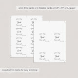Make your own name cards template by LittleSizzle