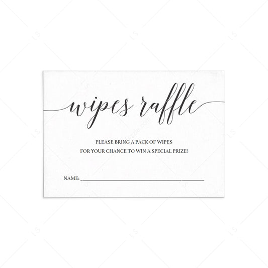 Wipes raffle ticket template by LittleSizzle