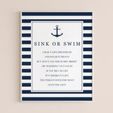 nautical bridal shower game sign printable