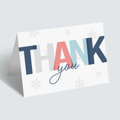 Instant download thank you card for boy winter shower by LittleSizzle