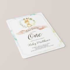 Some Bunny is Turning One Invitation Template