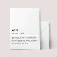 Son Definition Print Instant Download