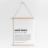 Soul Sister Definition Print Instant Download