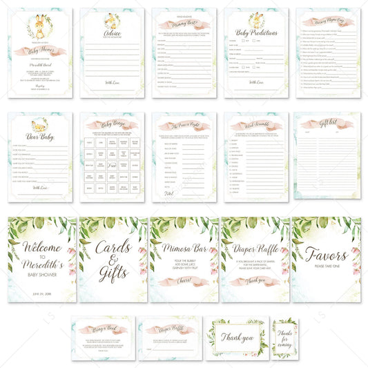 Spring Baby Shower Party Pack Printables by LittleSizzle