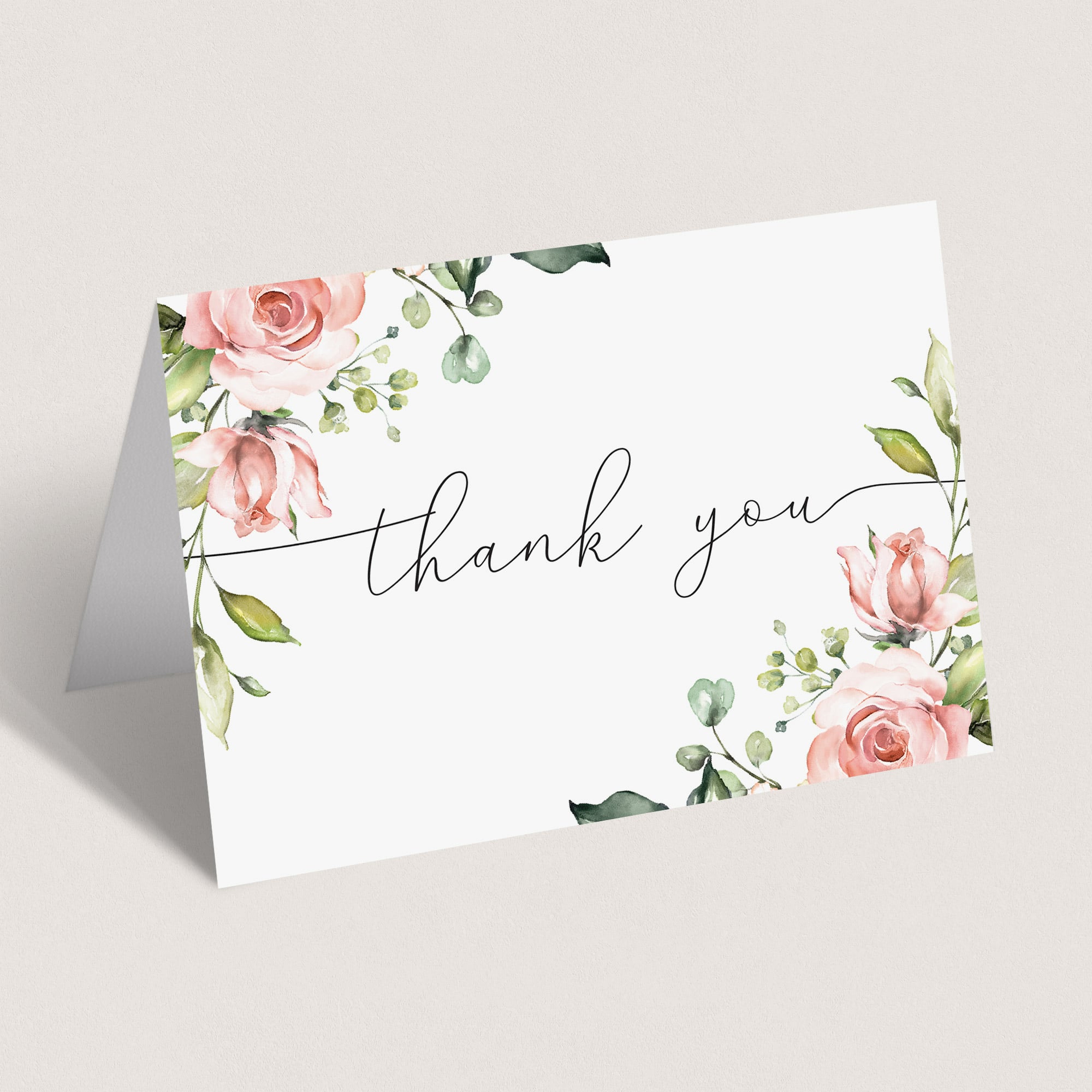 Download thank you cards watercolor flowers by LittleSizzle