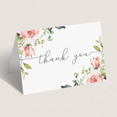 Thank you tent cards printables floral theme by LittleSizzle