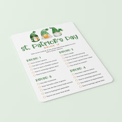 Saint Patrick's Day Game for Adults Drink If Printable