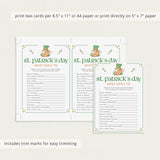 St Patricks Party Game Who Is Most Likely To Printable