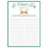 St Patrick's Day Word Game Virtual & Printable by LittleSizzle