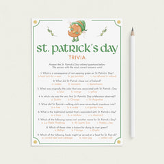 St Patricks Games for Family Instant Download