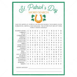 St. Patrick's Day Word Search Printable by LittleSizzle