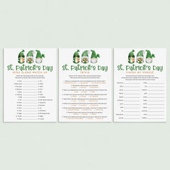 St Patrick's Party Games Bundle Printable by LittleSizzle