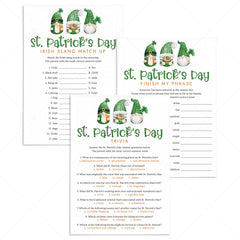 St Patrick's Party Games Bundle Printable by LittleSizzle