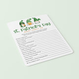 Saint Patrick's Day Most Likely To Game Printable