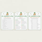 Adult St Patrick's Day Games Bundle Printable by LittleSizzle