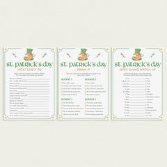 Adult St Patrick's Day Games Bundle Printable by LittleSizzle