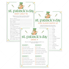 Adult St Patrick's Day Games Bundle Printable by LittleSizzle