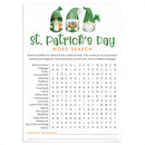 Printable St Paddy's Day Game for Kids Word Search with Answer Key by LittleSizzle