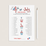 Patriotic Game Name The State Printable by LittleSizzle